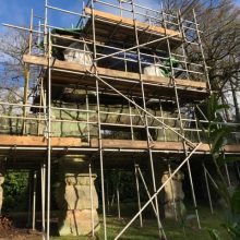 Alton Towers Resort Stonehenge garden folly restoration by ctd architects